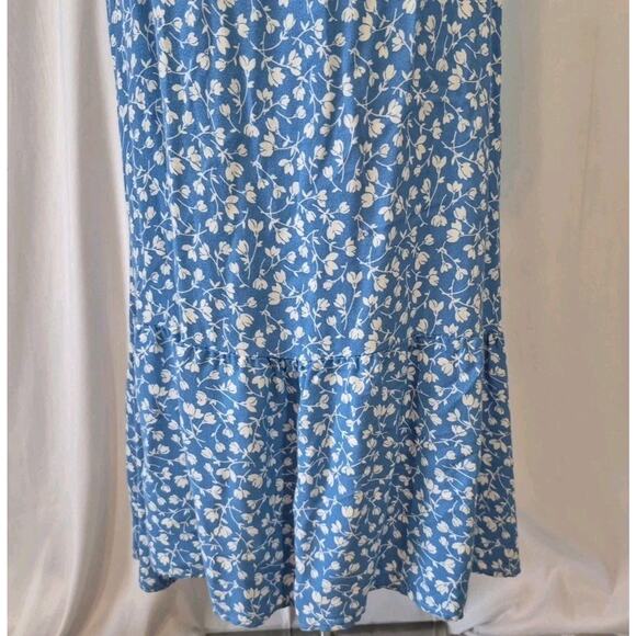 Reformation Mica Marie Blue Floral Midi Dress 10 - Picture 3 of 9